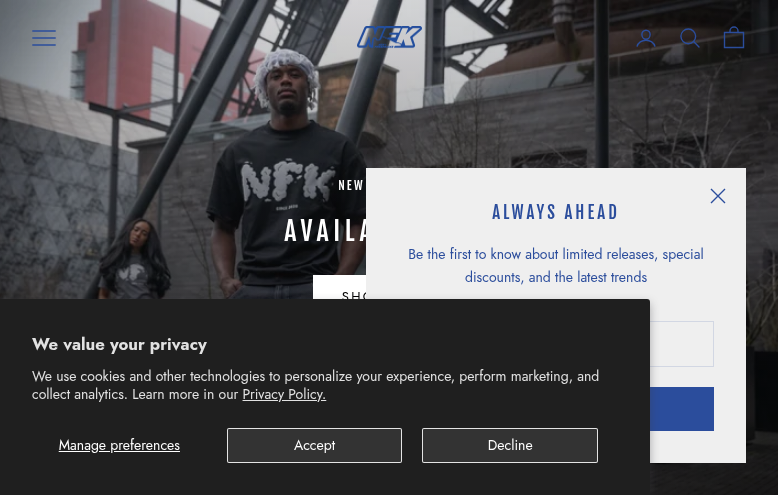 New Fresh Kicks store screenshot